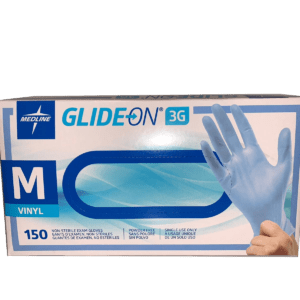 Medline Vinyl Blue Gloves